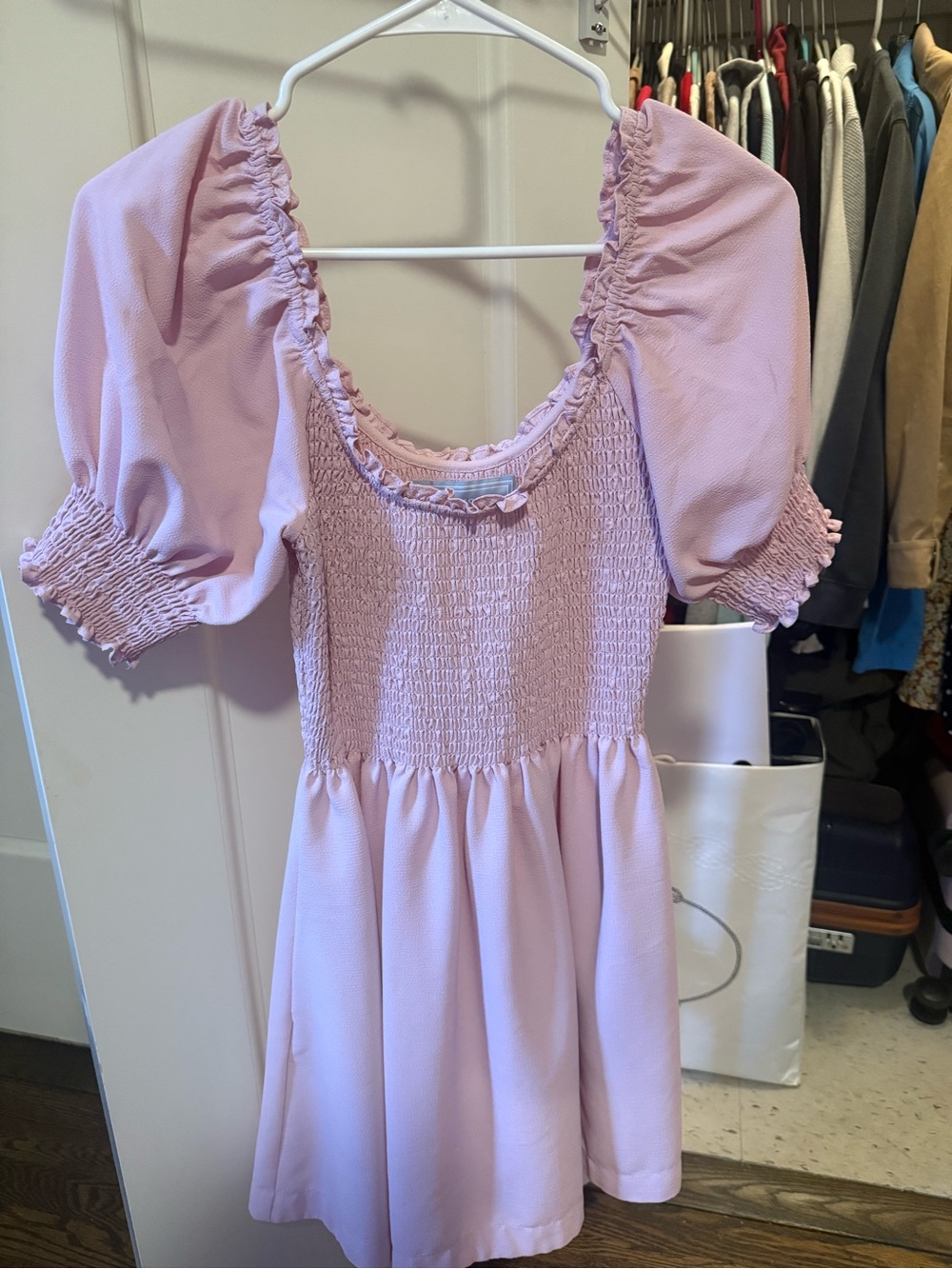 Hill House Pink Smocked Nap Dress